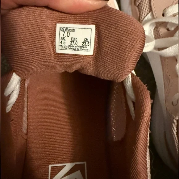 Vans Women's Light Pink Sneakers - Picture 3 of 3